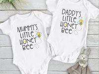 Mummy and Daddy's Little Honey Bee Baby Bodysuit
