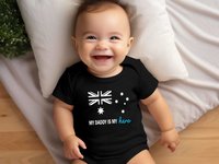Custom personalized baby bodysuit, add your own text or logo, Multiple colours & styles, Australian size newborn to toddler