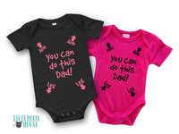 You can do this Dad funny baby bodysuit, pregnancy announcement