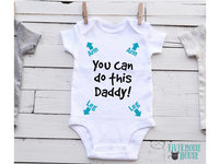 You can do this Dad funny baby bodysuit, pregnancy announcement