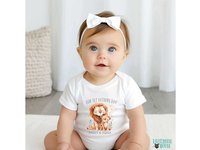 First Fathers day Daddy & baby lion cub personalised bodysuit