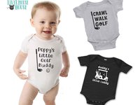 Daddy's little golf buddy baby bodysuit