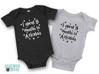 Harry Potter baby I spent 9 months in Azkaban bodysuit