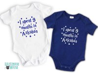 Harry Potter baby I spent 9 months in Azkaban bodysuit