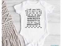 Harry Potter Hogwarts baby onesie, I will soon learn my Aunt is a nerd