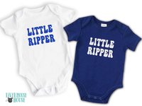 Little Ripper Aussie baby bodysuit, Australian slang retro romper, Size Newborn to toddler romper