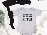 Little Ripper Aussie baby bodysuit, Australian slang retro romper, Size Newborn to toddler romper