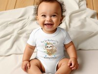 First Mothers Day Sloth Personalised Baby Bodysuit, Mummy & Baby Gift