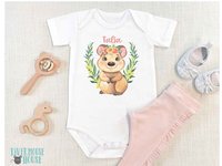 Baby Quokka personalised bodysuit, custom design native Australian wildlife onesie, cute animal lovers gift 