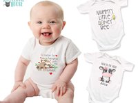 Cute sloth baby onesie, I'd rather be hanging with my nanna, aunty, uncle, Personalised to suit your family & friends