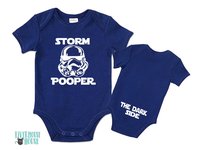 Storm Pooper - The Dark Side funny Star Wars baby bodysuit