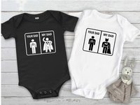 Your Dad - My Dad Funny Superhero Baby Bodysuit