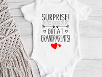 Surprise baby pregnancy announcement custom personalised to suit your family & loved ones