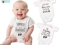 Surprise baby pregnancy announcement custom personalised to suit your family & loved ones