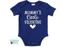 Little Valentine Personalised Baby Bodysuit, Customised for Daddy, Mummy, Aunty, Nanna etc