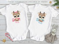 My 1st Christmas Baby Reindeer Personalised Bodysuit