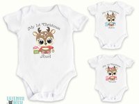 My 1st Christmas Baby Reindeer Personalised Bodysuit