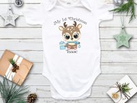 My 1st Christmas Baby Reindeer Personalised Bodysuit
