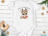 My 1st Christmas Baby Reindeer Personalised Bodysuit