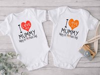 I Love my Mummy, Happy 1st Mothers Day Baby Bodysuit