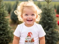 Santa Baby peace out Christmas bodysuit, Personalised with bubs name or custom text