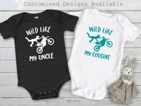 Motocross Baby Wild Like Daddy Dirt Bike Motorcycle Bodysuit