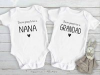 You're going to be a Daddy personalised pregnancy announcement baby bodysuit, Custom reveal for Dad, Grandparents, Aunties, Uncles & family
