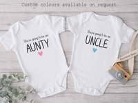 You're going to be a Daddy personalised pregnancy announcement baby bodysuit, Custom reveal for Dad, Grandparents, Aunties, Uncles & family
