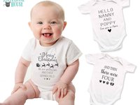 Merry Christmas we are getting you a grandchild personalised pregnancy announcement
