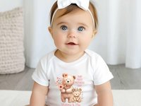 Personalised Mama & baby bear first Mothers day bodysuit, Custom gift for mum and bubs