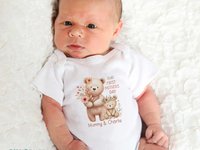 Personalised Mama & baby bear first Mothers day bodysuit, Custom gift for mum and bubs