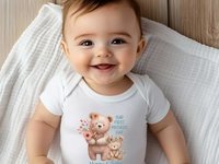 Personalised Mama & baby bear first Mothers day bodysuit, Custom gift for mum and bubs