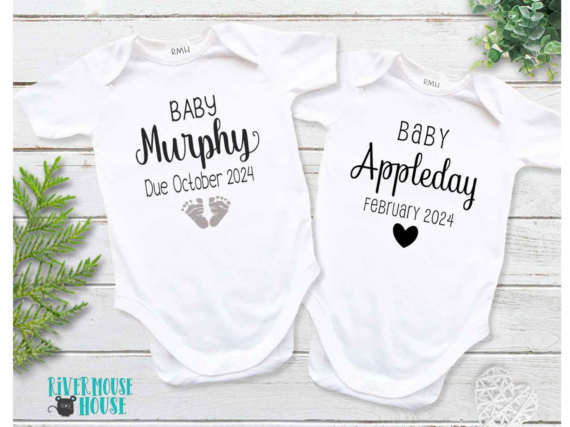Personalised Pregnancy & Birth Announcement, Create Your Own Baby Reveal Onesie