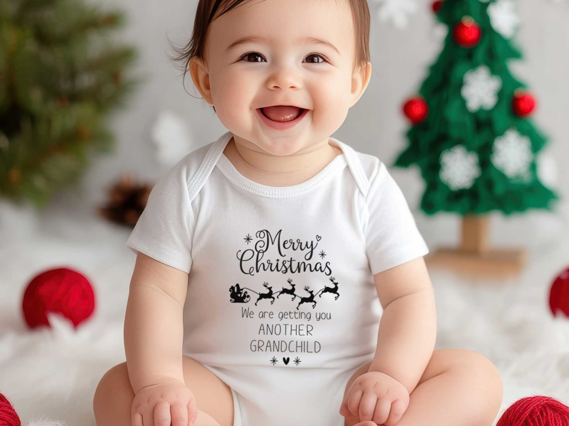 Personalised Christmas Pregnancy Announcement, Grandparents Baby Reveal