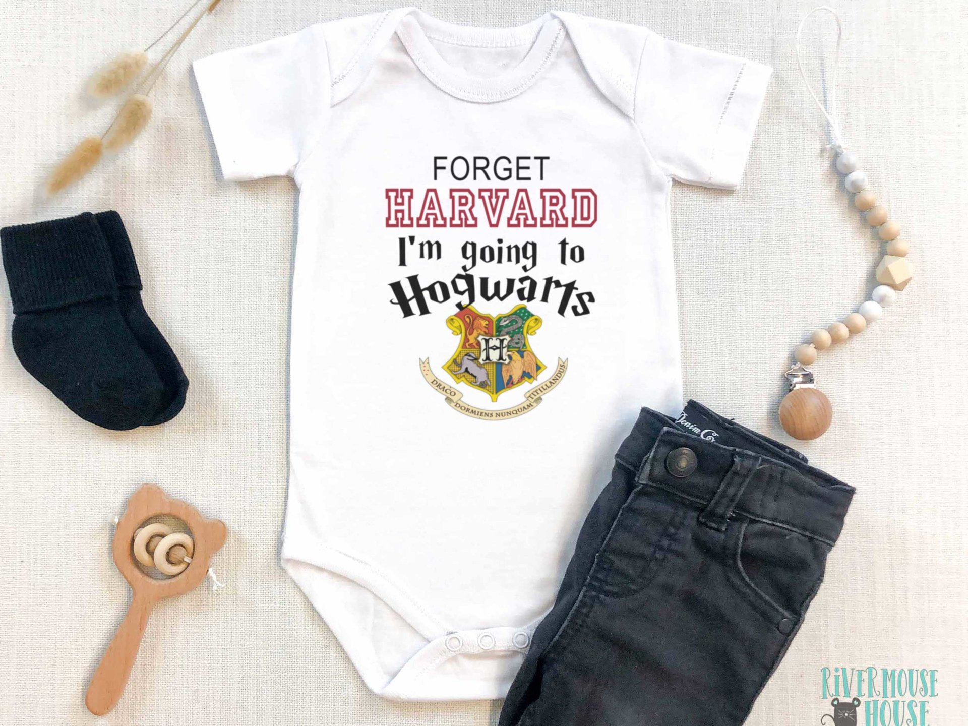 Harry Potter baby bodysuit, Forget Harvard I'm going to Hogwarts 