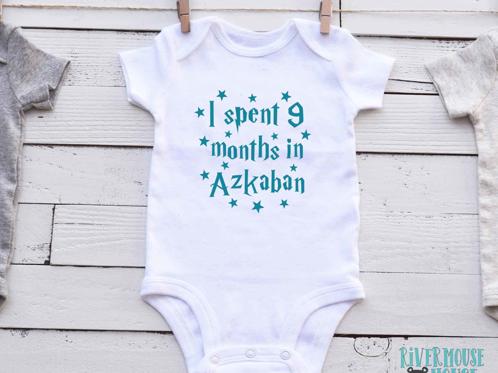 Harry Potter baby I spent 9 months in Azkaban bodysuit