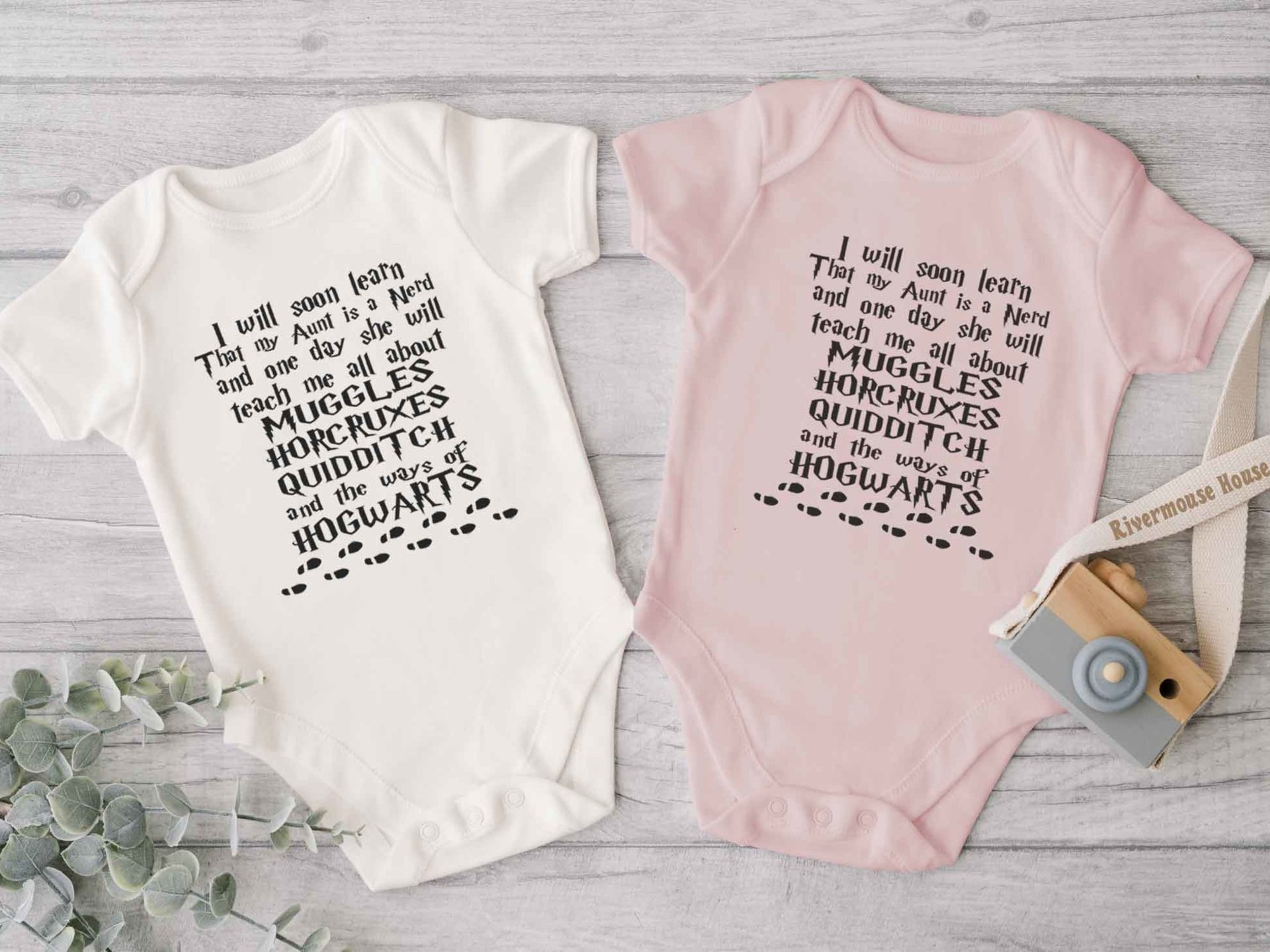 Harry Potter Hogwarts baby onesie, I will soon learn my Aunt is a nerd