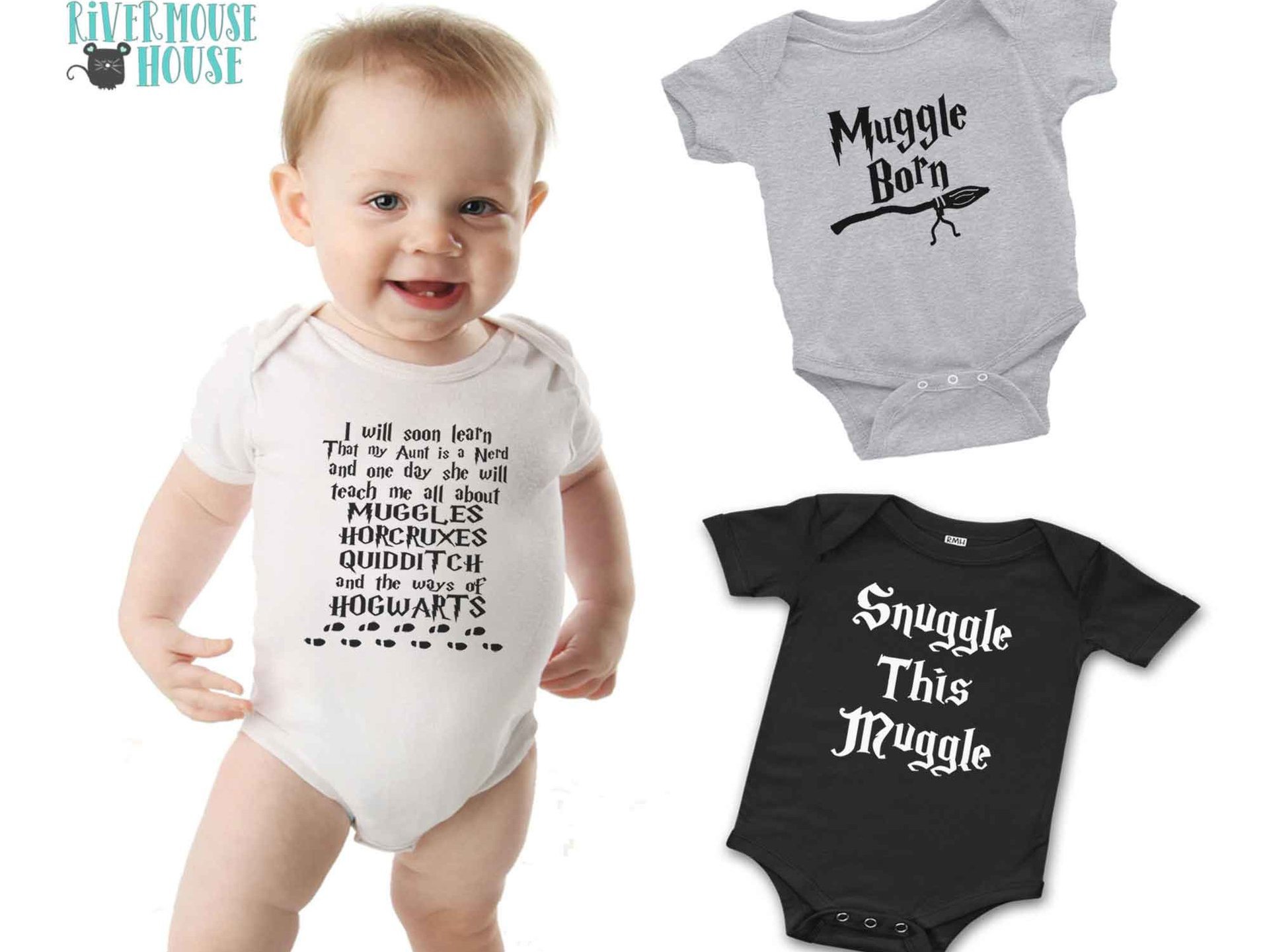 Harry Potter Hogwarts baby onesie, I will soon learn my Aunt is a nerd
