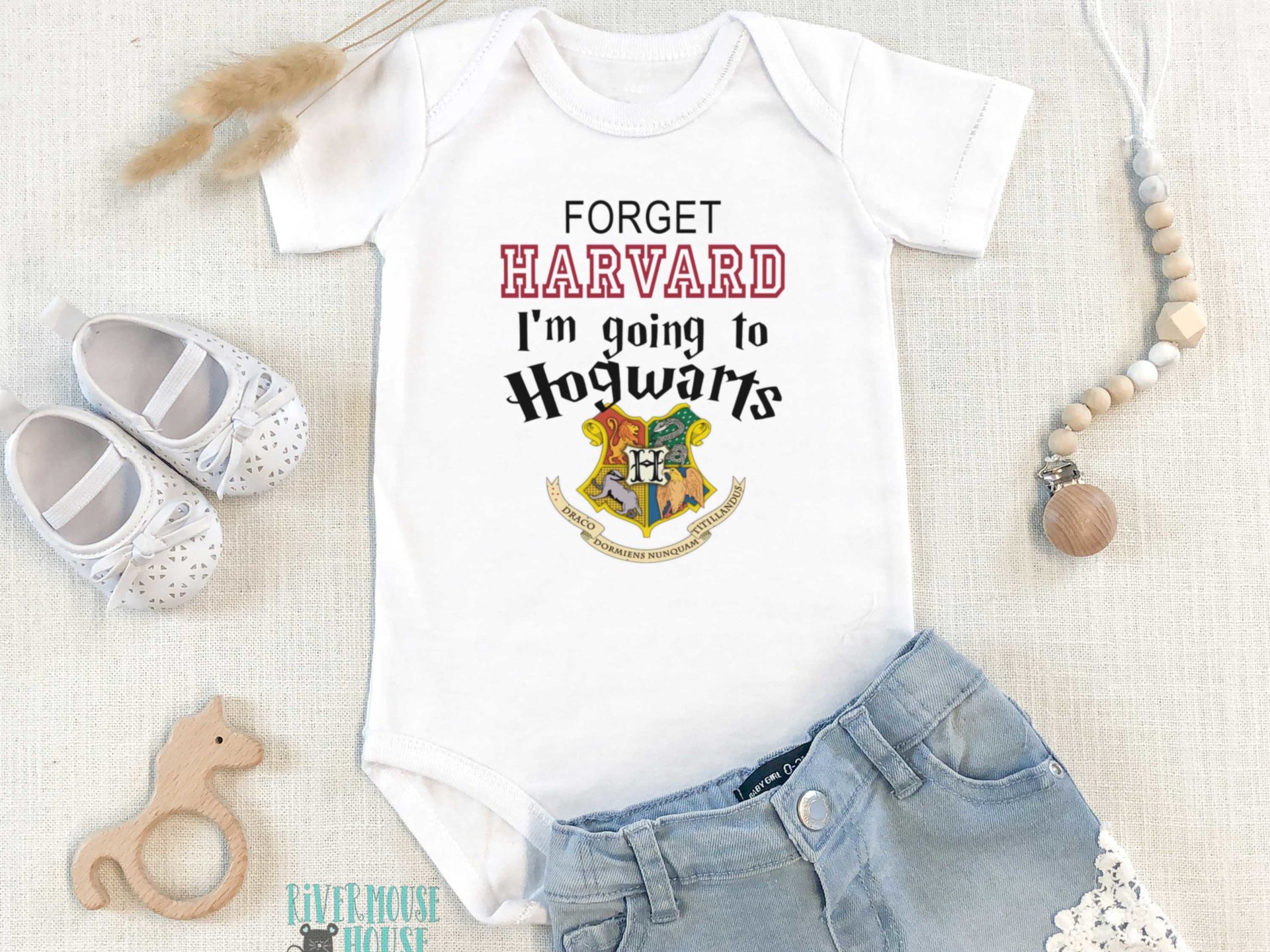 Harry Potter baby bodysuit, Forget Harvard I'm going to Hogwarts 