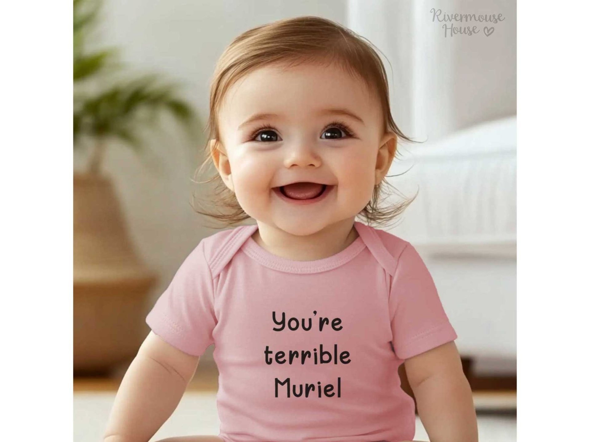 Muriel's Wedding funny baby bodysuit - You're terrible Muriel