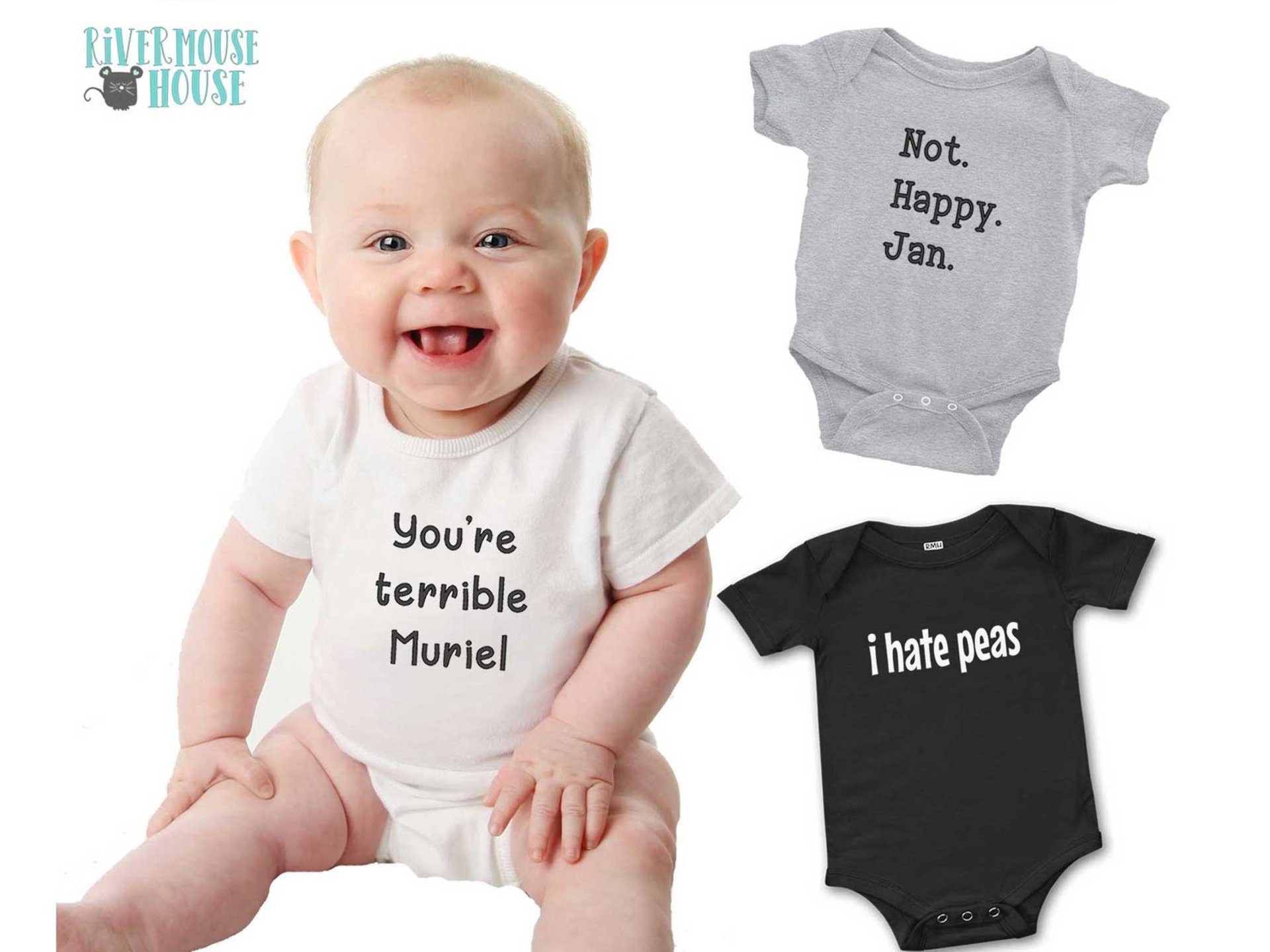 Muriel's Wedding funny baby bodysuit - You're terrible Muriel
