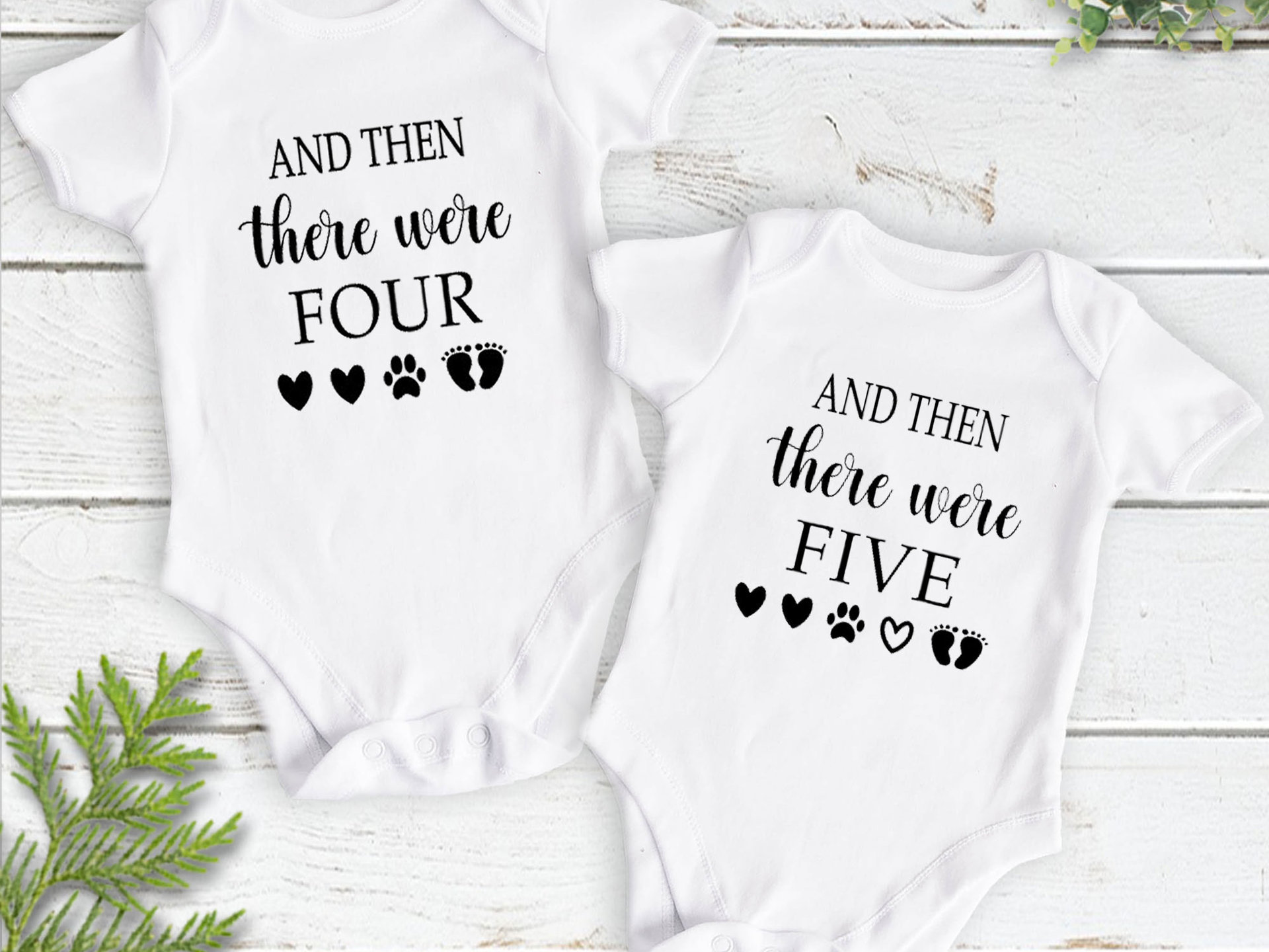 And then there were...personalised baby pregnancy announcement, custom newborn birth & gender reveal onesies
