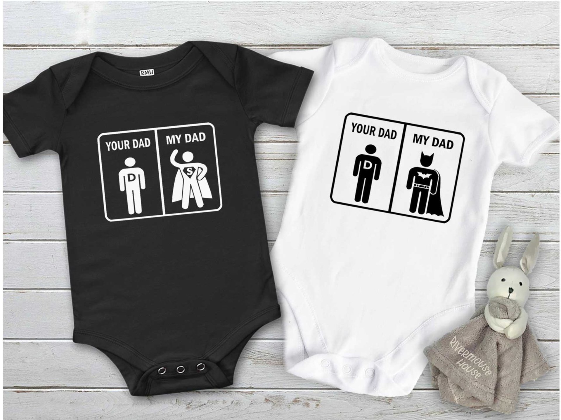 Your Dad - My Dad Funny Superhero Baby Bodysuit
