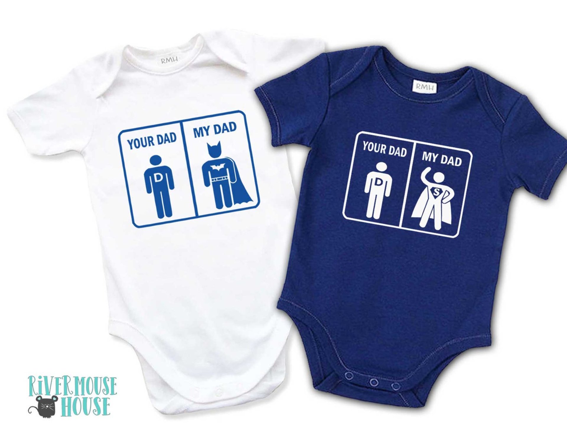 Your Dad - My Dad Funny Superhero Baby Bodysuit