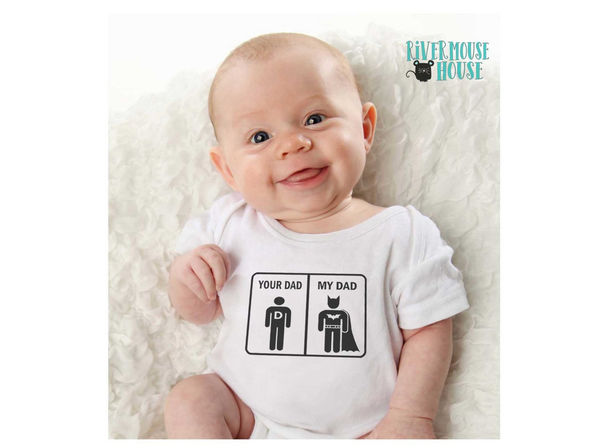 Your Dad - My Dad Funny Superhero Baby Bodysuit