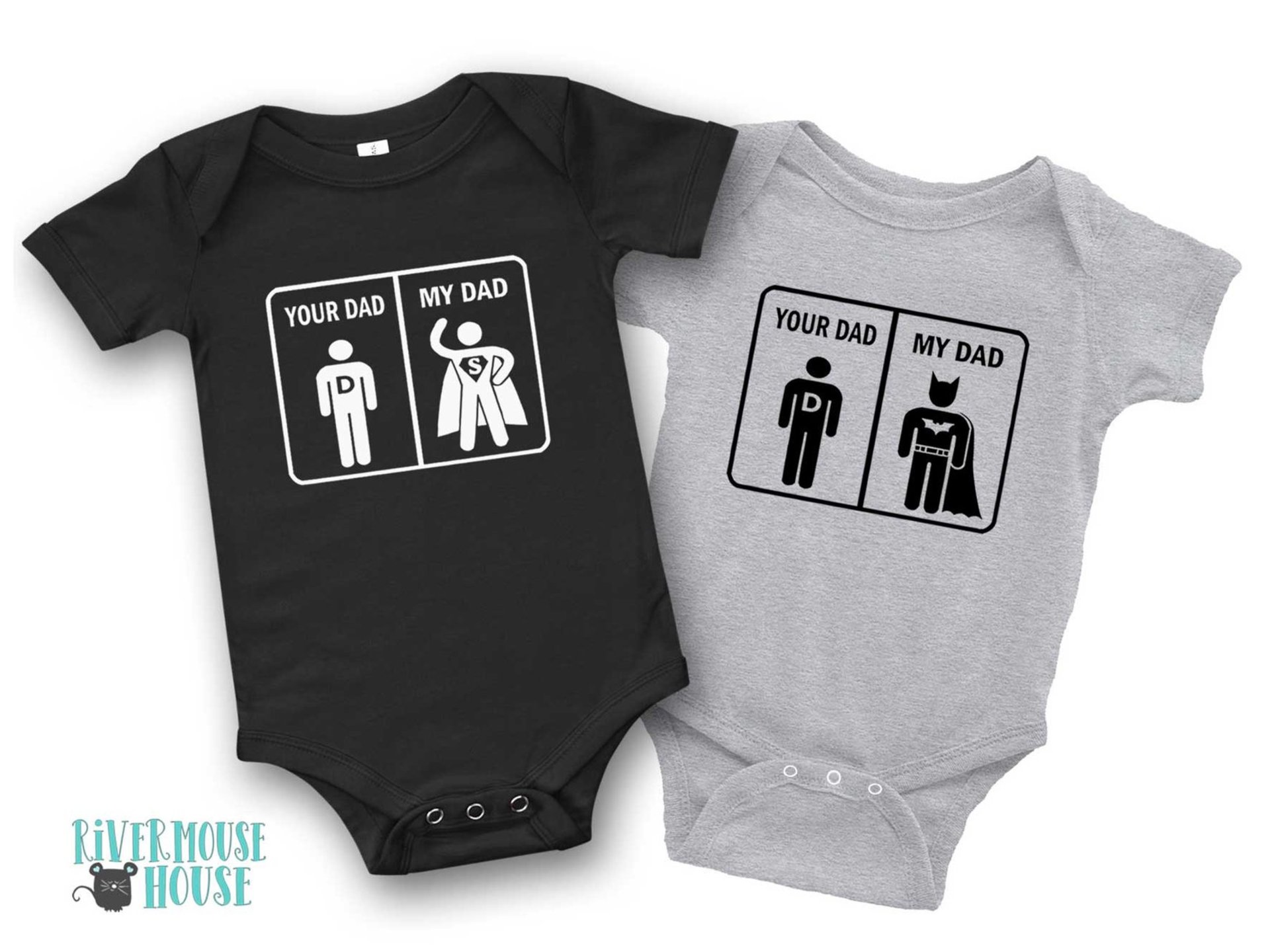 Your Dad - My Dad Funny Superhero Baby Bodysuit