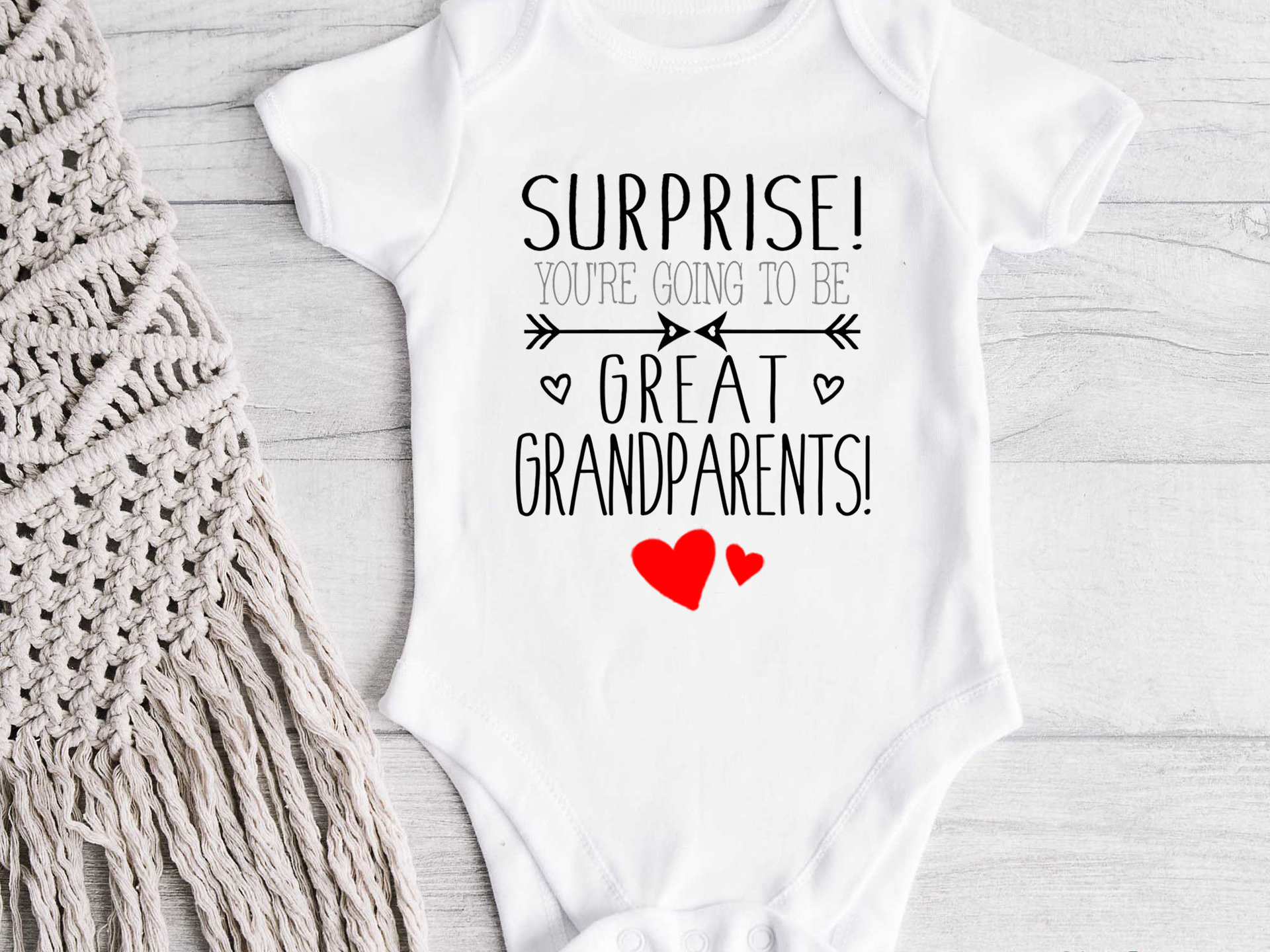 Surprise baby pregnancy announcement custom personalised to suit your family & loved ones