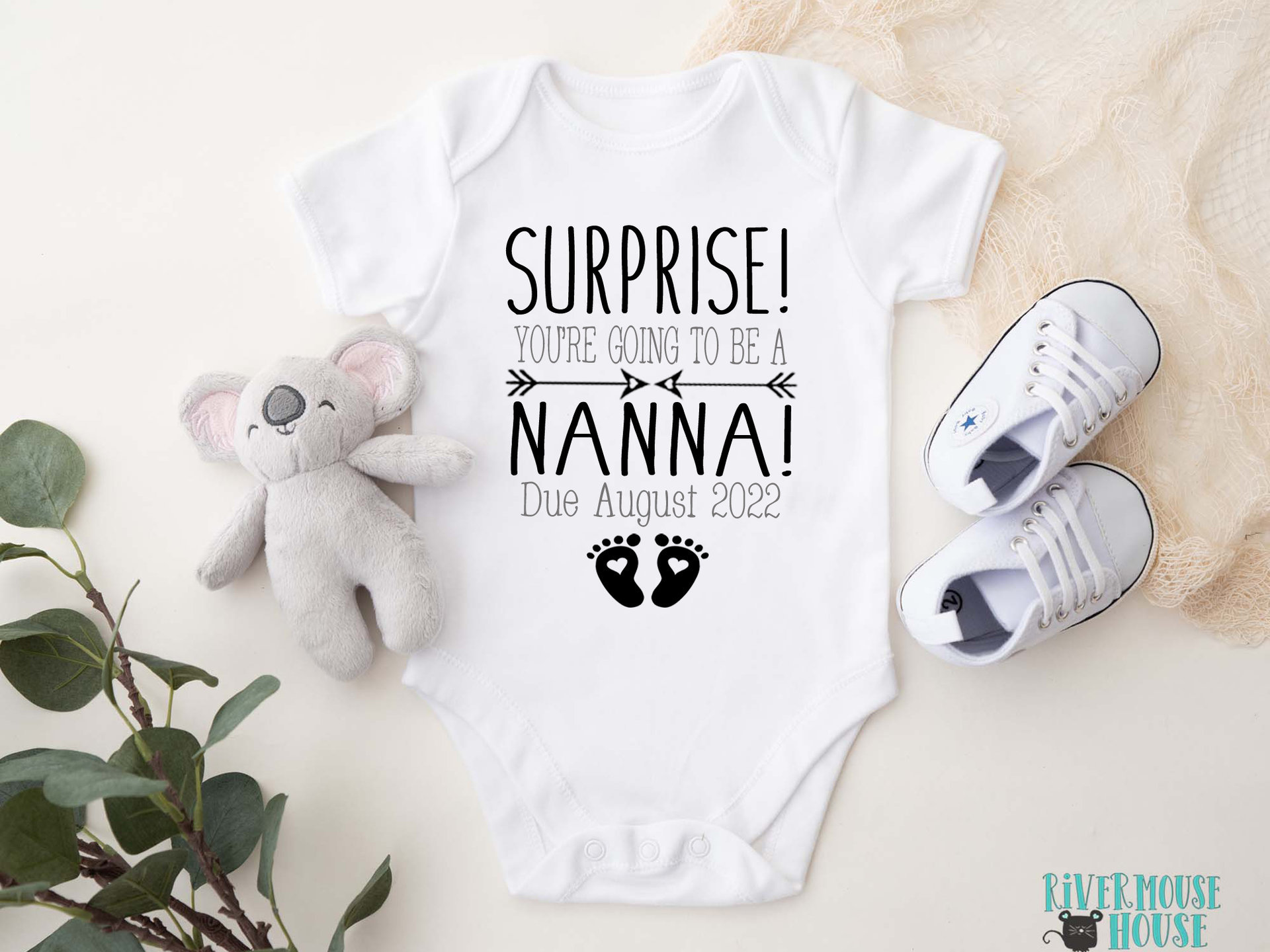 Surprise baby pregnancy announcement custom personalised to suit your family & loved ones