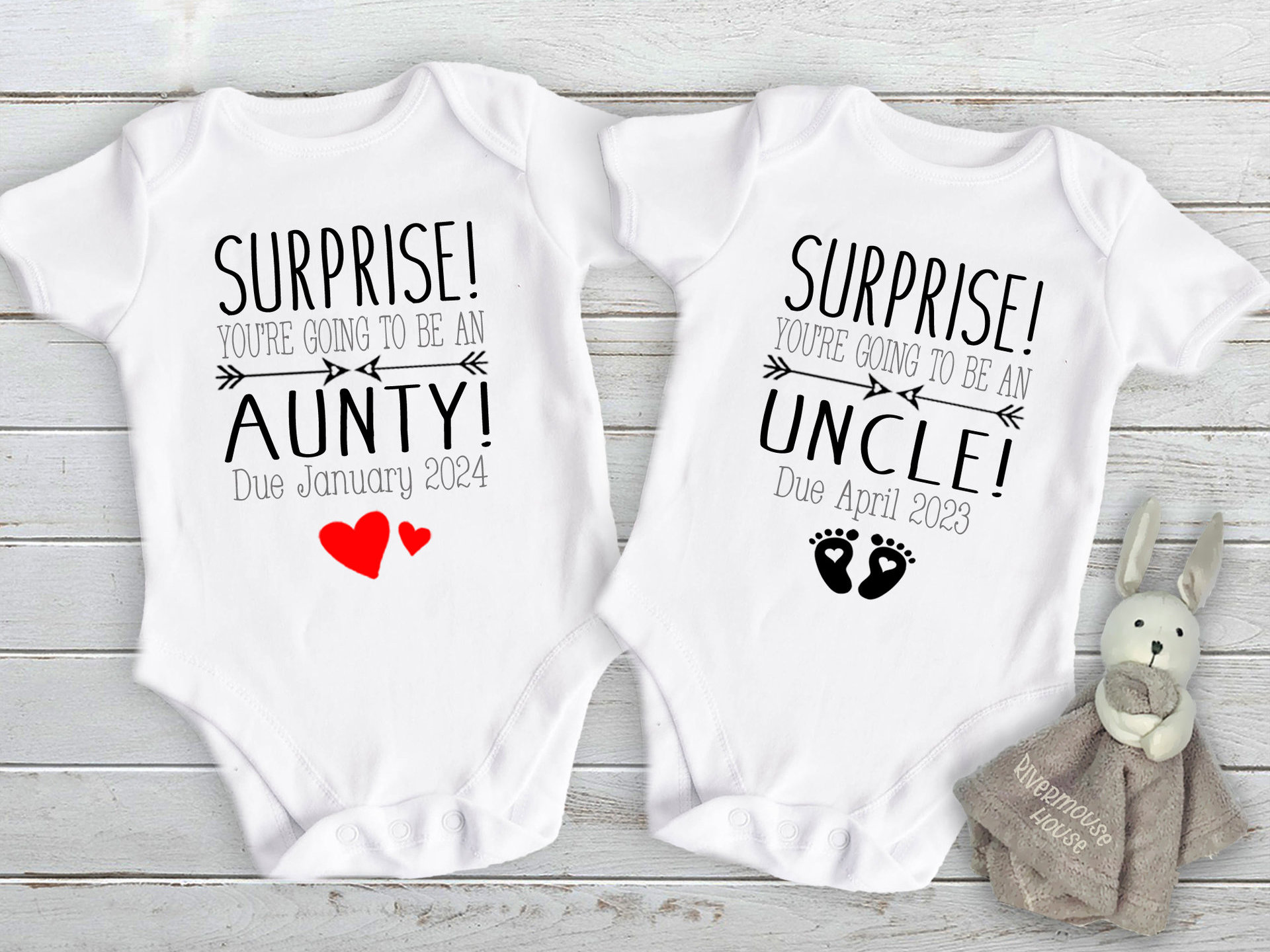 Surprise baby pregnancy announcement custom personalised to suit your family & loved ones