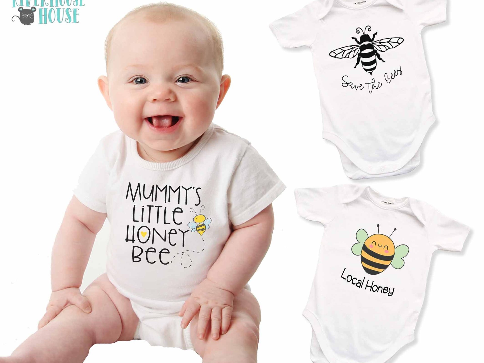 Mummy and Daddy's Little Honey Bee Baby Bodysuit